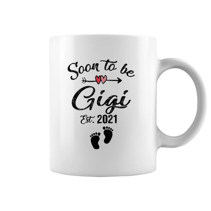 Womens Soon To Be Gigi 2021  Mother's Day For Mom Pregnancy Coffee Mug