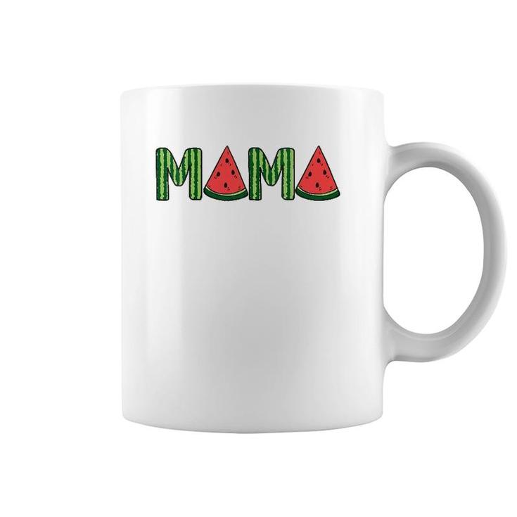 Womens Summer Vacation Mama Watermelon Gift Mothers Day Coffee Mug