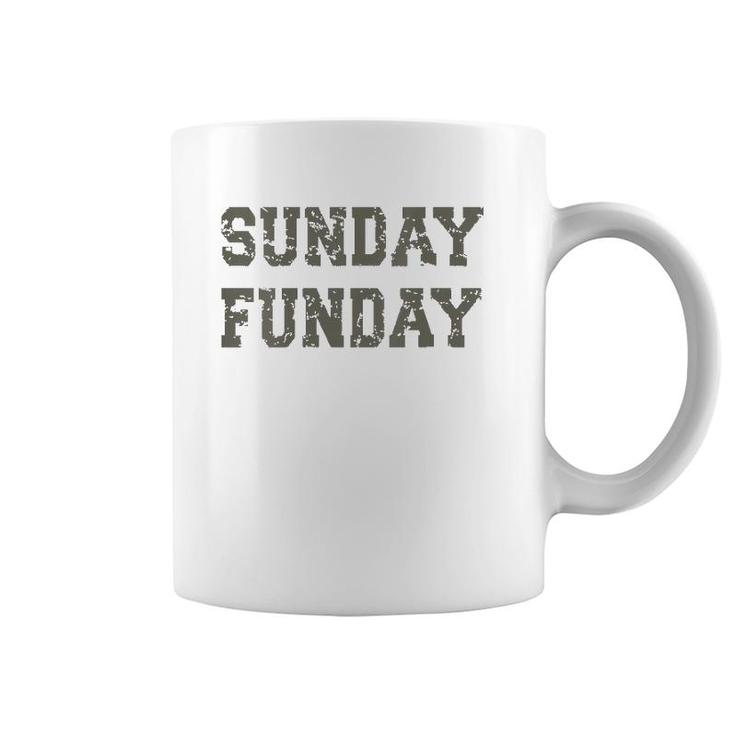 Womens Sunday Funday Design Sunday Funday Football Game Day  Coffee Mug