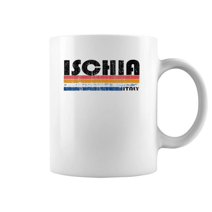 Womens Vintage 70S 80S Style Ischia, Italy V-Neck Coffee Mug