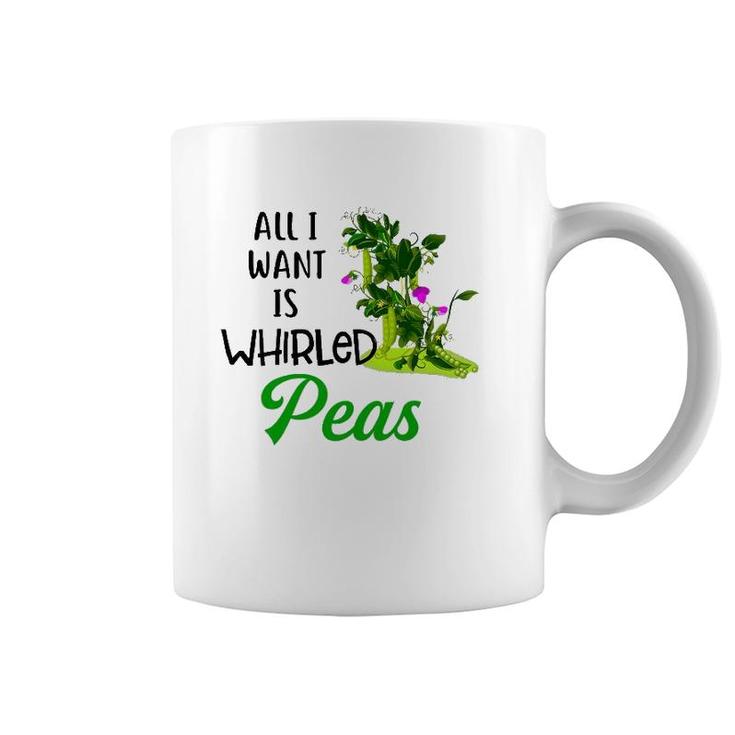 World Peace Tee All I Want Is Whirled Peas Coffee Mug