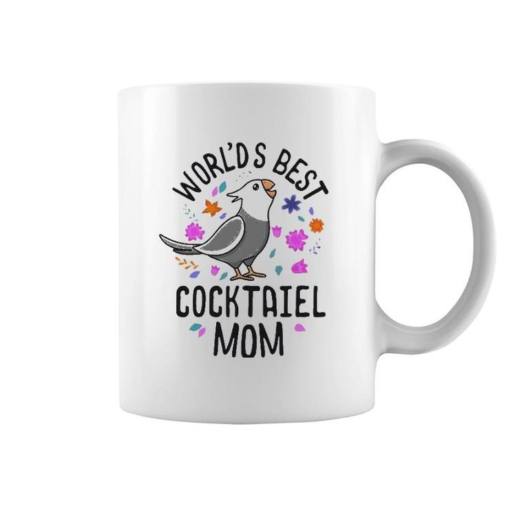 World's Best Cockatiel Mom White Face Screaming Parrot Bird Coffee Mug
