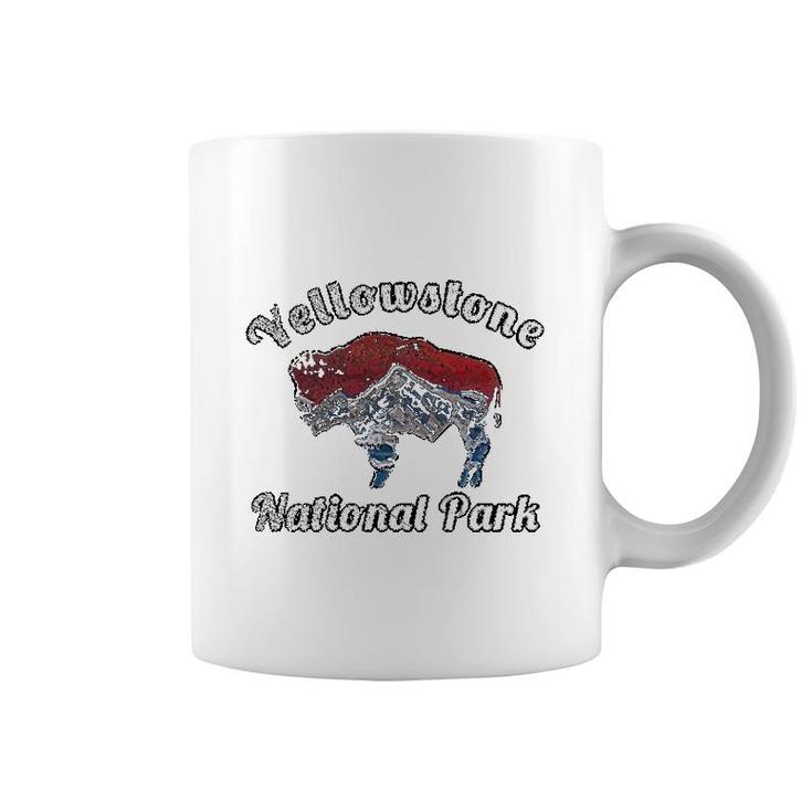 Yellowstone National Park Flag Inspired Coffee Mug