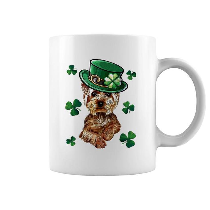 Yorkshire Terrier  StPatrick's Day Dog Shamrock Coffee Mug