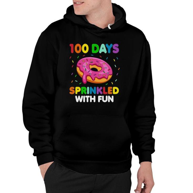 100 Days Of School Sprinkled With Fun Donut Teacher Student Hoodie