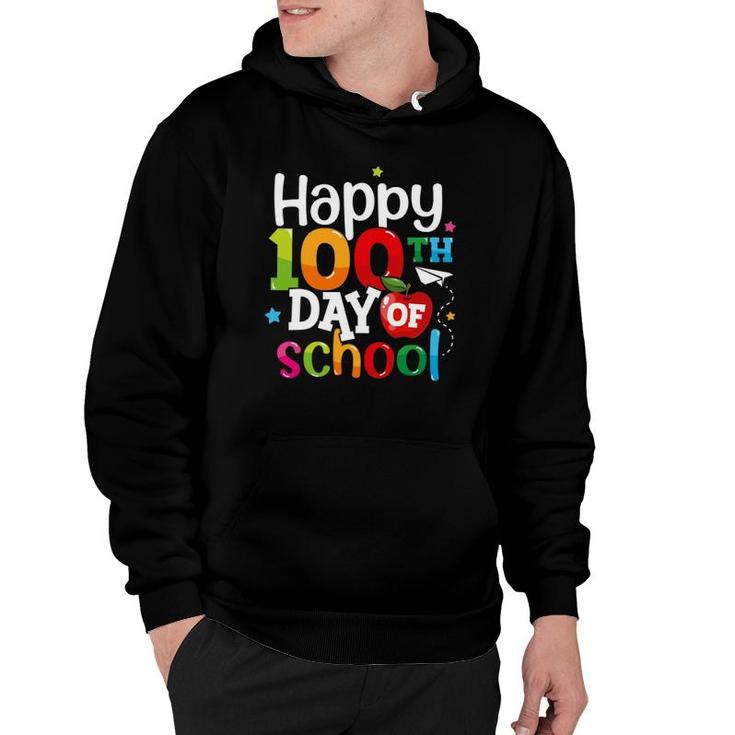 100 Days Of School Teachers Kids Girls Boys Happy 100Th Day Hoodie