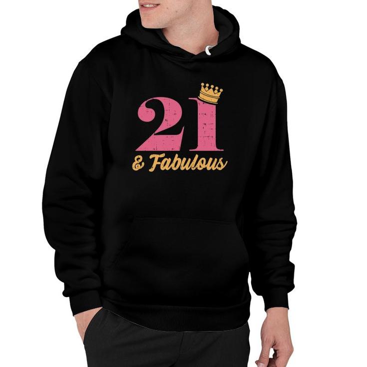 21 And Fabulous 21St Birthday Party Born 2000 Gift Women Hoodie