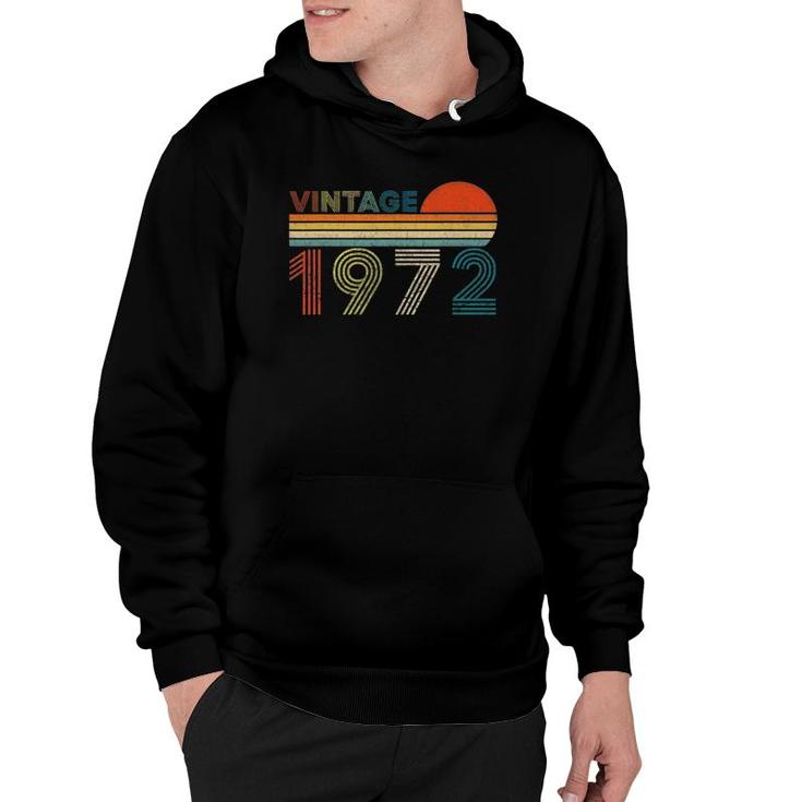 50 Years Old 50Th Birthday Gifts Awesome Since Vintage 1972 Ver2 Hoodie