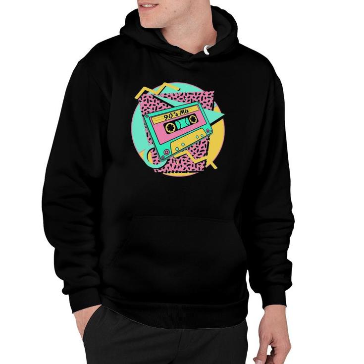 90S Retro  Back To The 90S Vintage Cassette Tape Hoodie