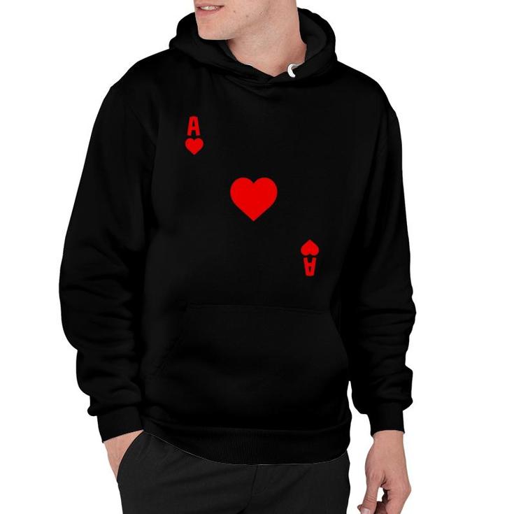 Ace Of Hearts Cards Deck Halloween Costume Hoodie