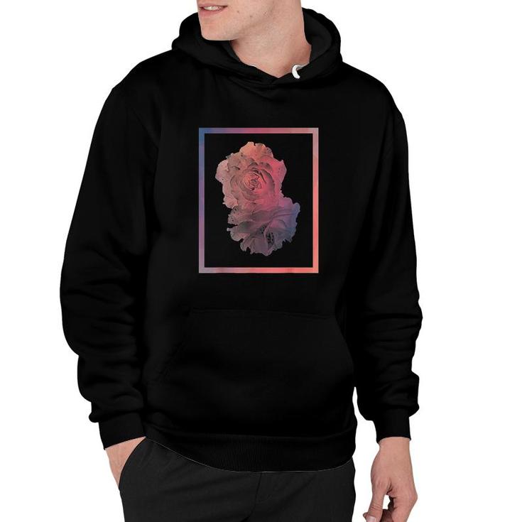 Aesthetic Rose Floral Streetwear Pink Pastel Minimalist Art Hoodie