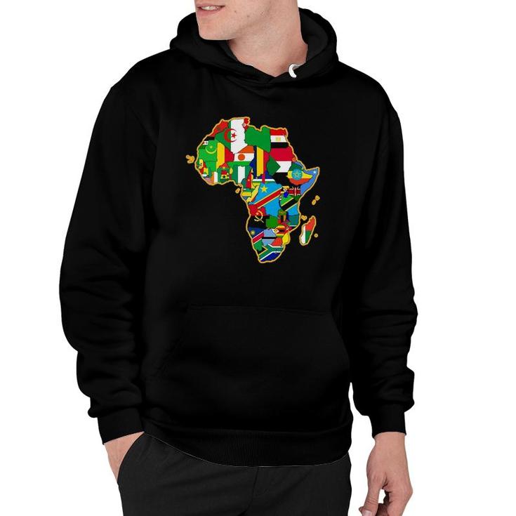 Africa Continent Flag  Geography Hoodie