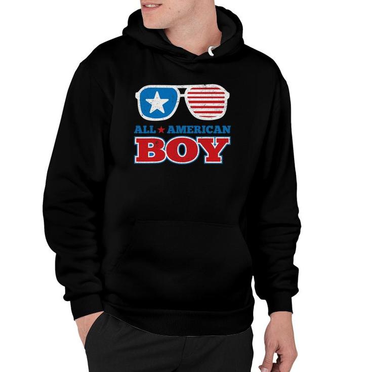 All American Boy Funny 4Th Of July Independence Day Gift Hoodie