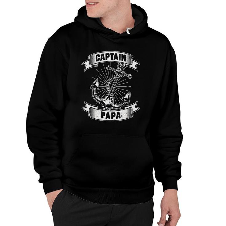 Anchor Papa Sailor Fathers Day Gift Sailing Hoodie