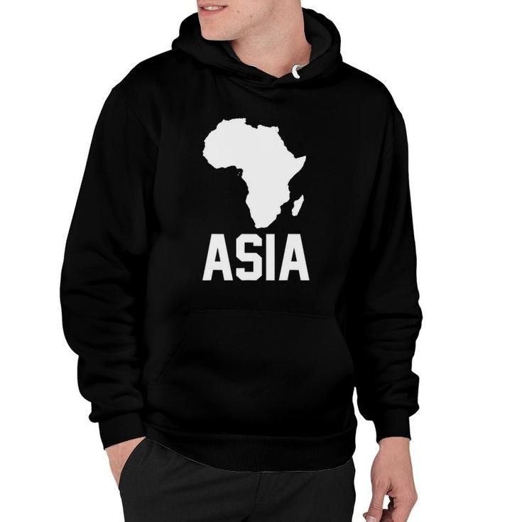 Asia With Africa Map Geography Teacher Gift Hoodie