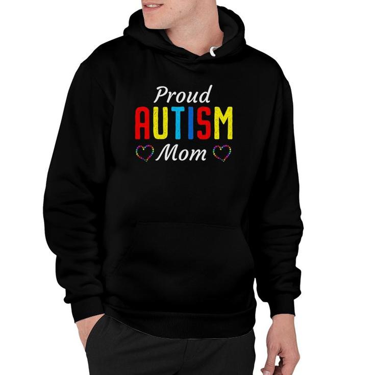 Autism Awareness Proud Autistic Mom Cute Puzzle Piece Mother Hoodie