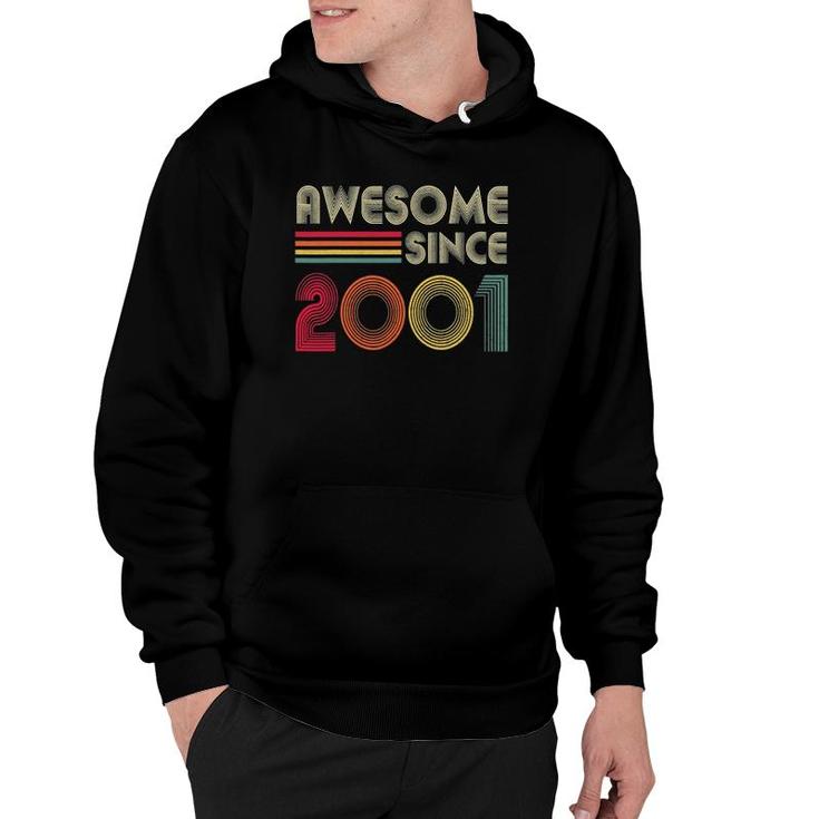 Awesome Since 2001 21St Birthday Retro Hoodie