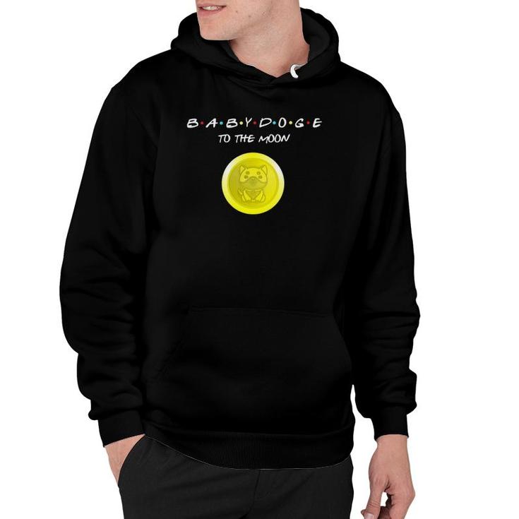 Babydoge To The Moon Meme Cryptocurrency Coin Hoodie