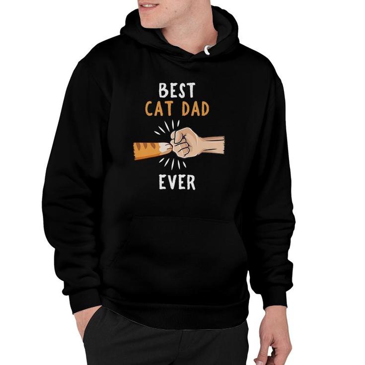 Best Cat Dad Ever Paw Fist Bump  Hoodie
