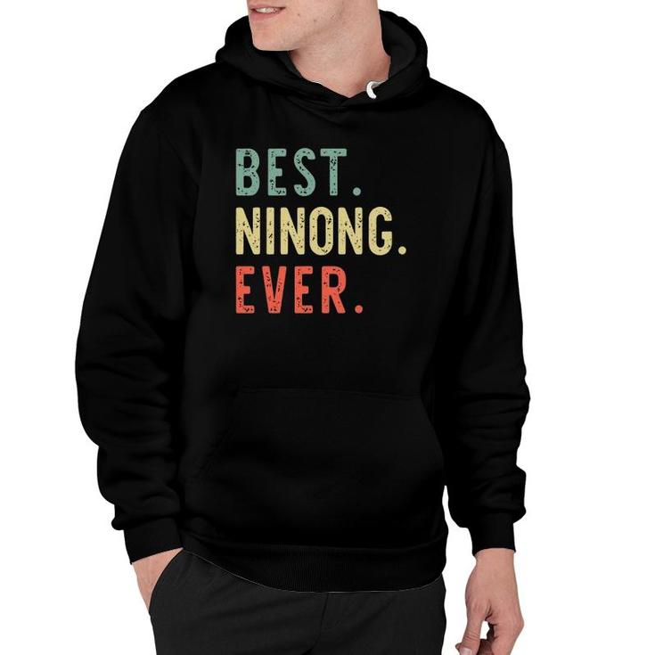 Best Ninong Ever Cool Funny Vintage Father's Day Gift Hoodie