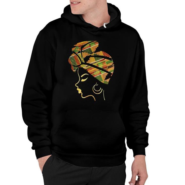 Black Girl Magic Afro Melanin Headwrap Black History Hoodie | Mazezy
