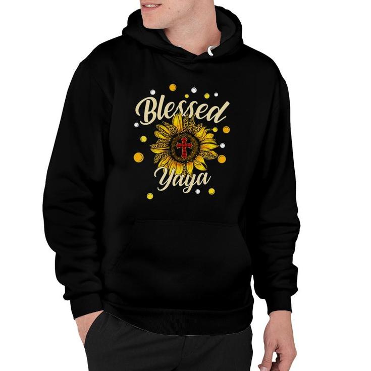 Blessed Yaya Cross Sunflower Mother's Day Hoodie