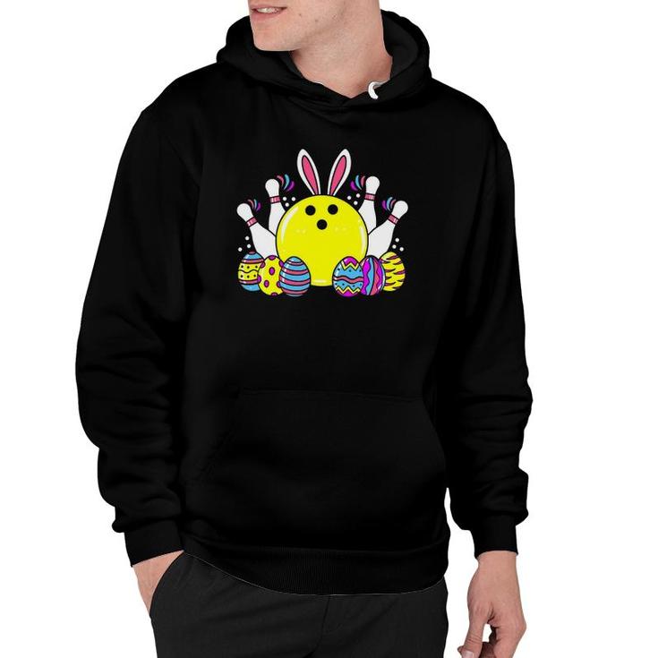 Bowling Easter Bunny Family Matching Bowling Game Costume Hoodie
