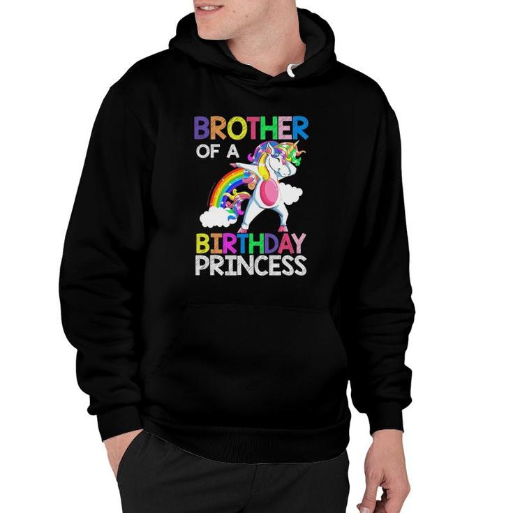 Brother Of The Birthday Princess Unicorn Rainbow Gifts Hoodie