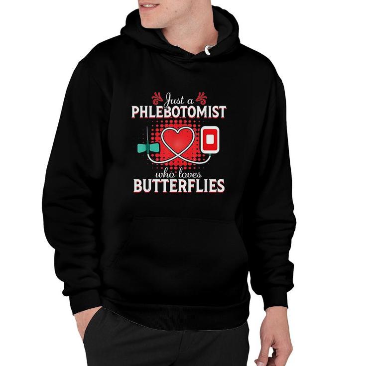 Butterfly Needle Funny Phlebotomy Gift Hoodie