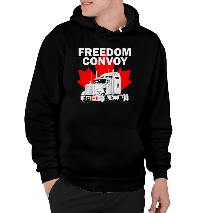 Canada Freedom Convoy 2022 Canadian Truckers Support Hoodie