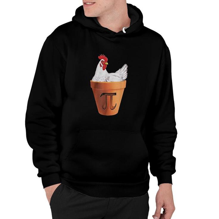 Chicken Happy Pi Day Funny Presents Hoodie
