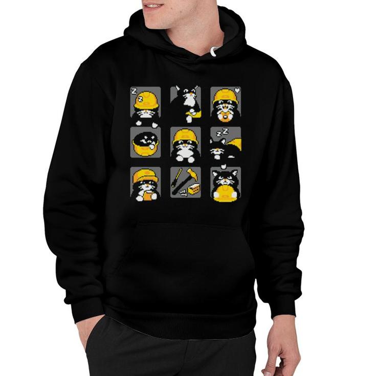 Construction Cats By Cats With Jobs  Hoodie
