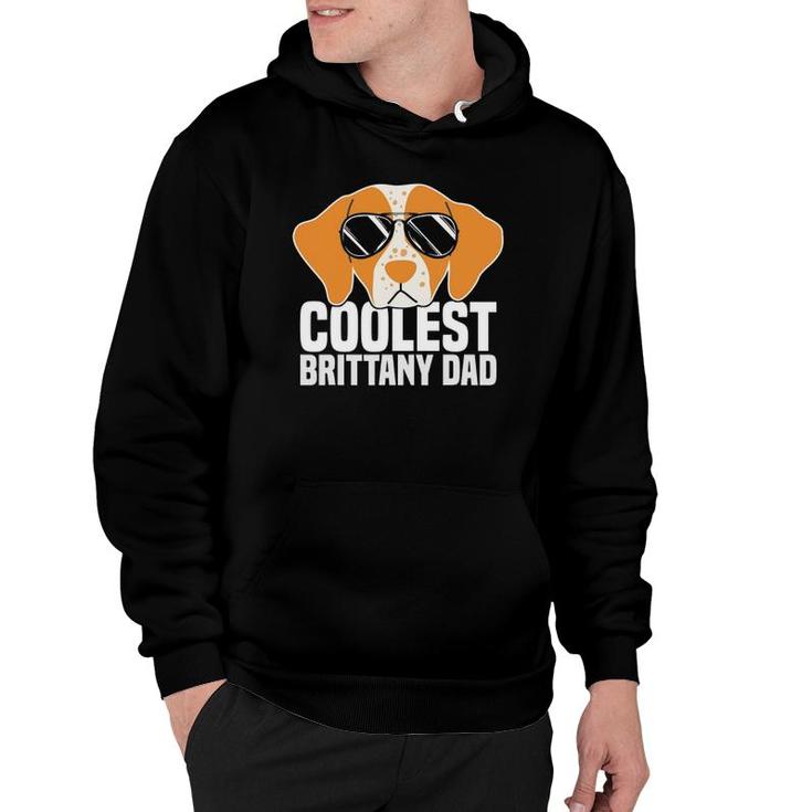 Coolest Brittany Dad Funny Brittany Spaniel Dog Lover Gift Hoodie