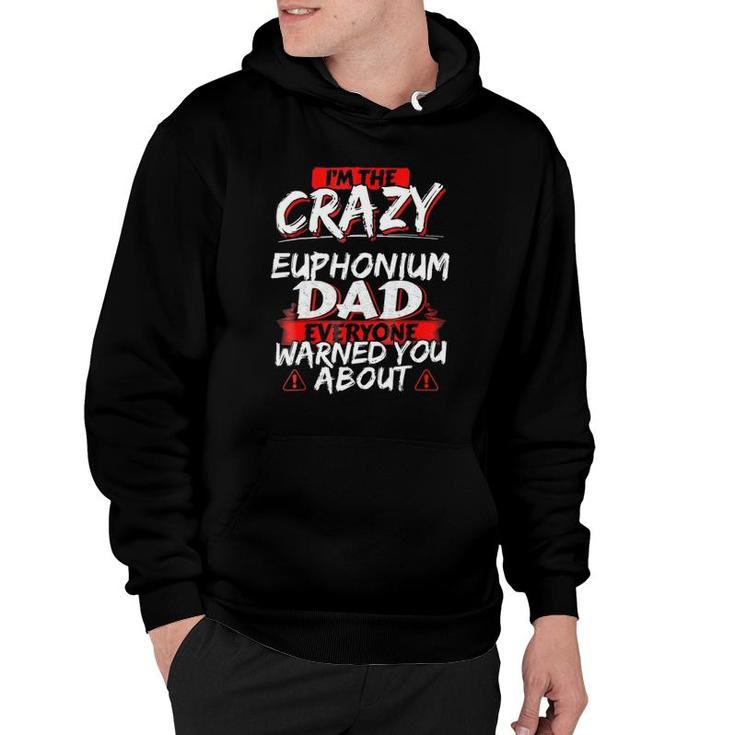 Crazy Euphonium Dad Funny Hobby Gift Hoodie