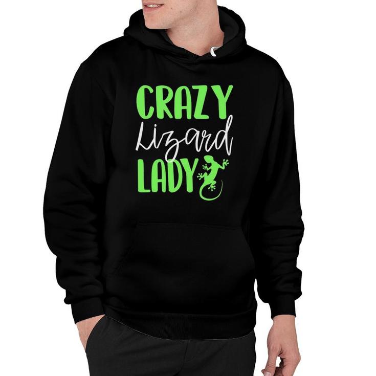 Crazy Lizard Lady Funny Owner Lover Reptile Cute Gift  Hoodie