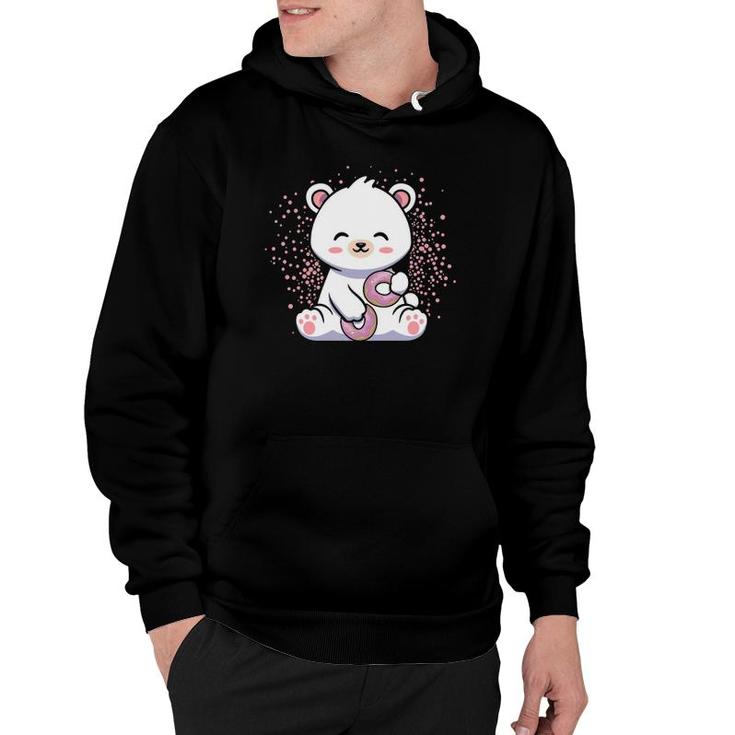 Purple Cute Bear Hoodie main image 1
