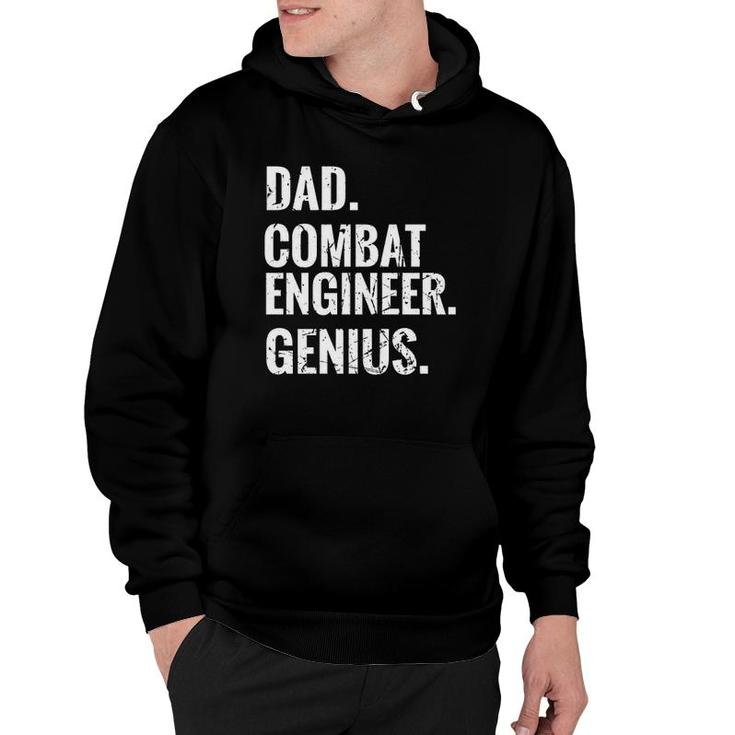 Dad Combat Engineer Genius Funny Combat Engineering  Hoodie