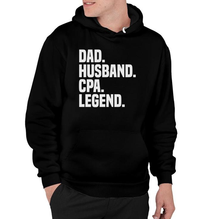 Dad Husband Cpa Legend Funny Certified Public Accountant Hoodie