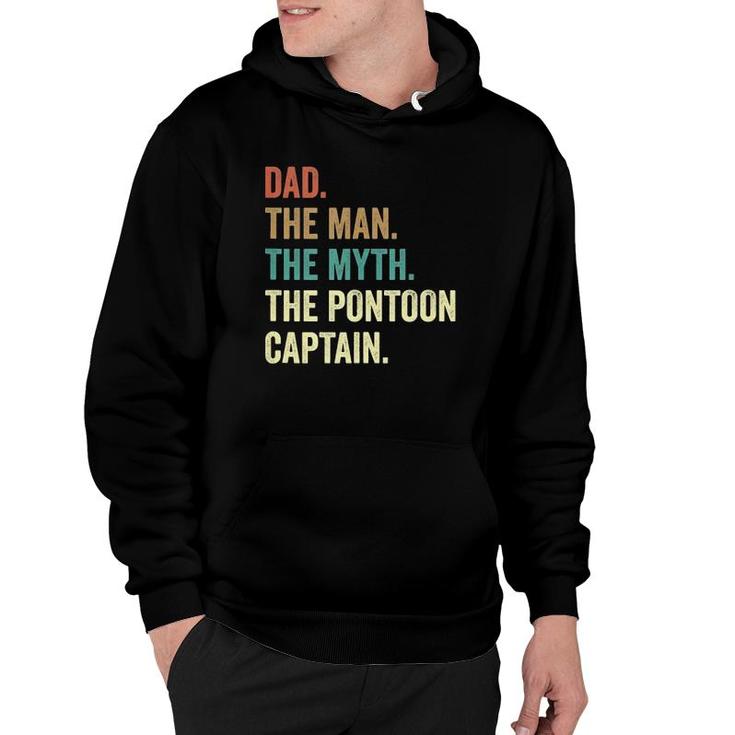 Dad Man Myth Pontoon Captain Funny Pontoon For Men  Hoodie