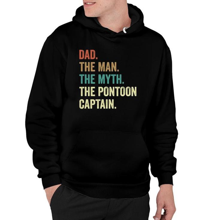 Dad Man Myth Pontoon Captain Funny Pontoon S For Men Hoodie