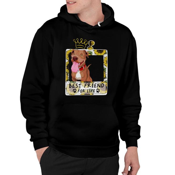 Dog Best Friend For Life For Pitbull Lovers 15 Paws Hoodie