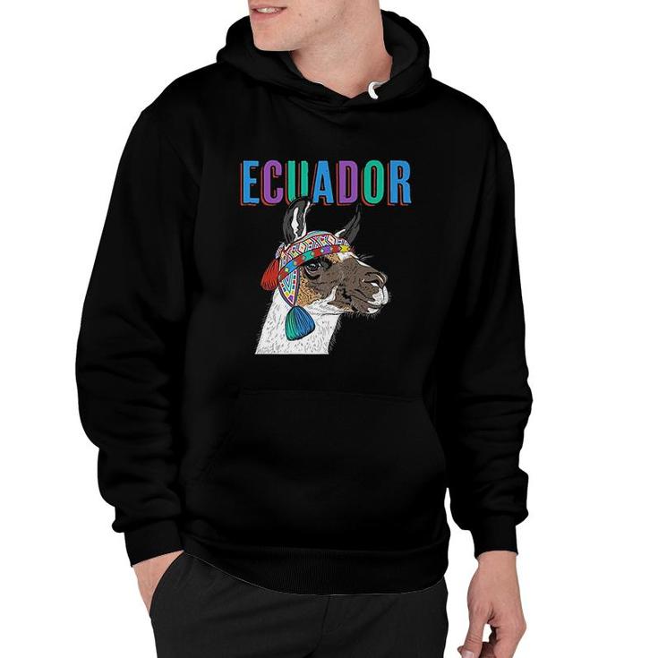 Ecuador Alpaca Ecuador Llama Alpaca Gift Hoodie