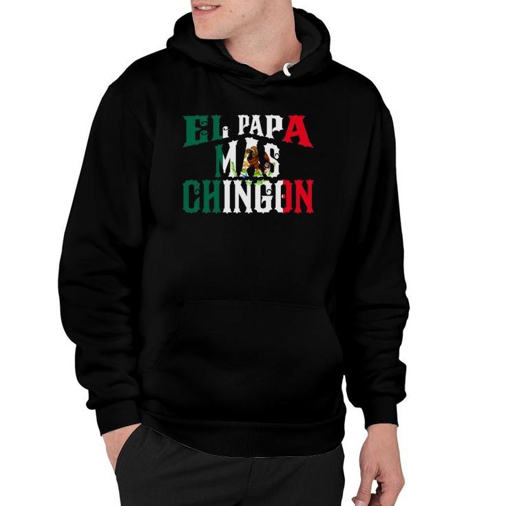 El Papa Mas Chingon Funny Spanish Mexican Dad Regalo Hoodie