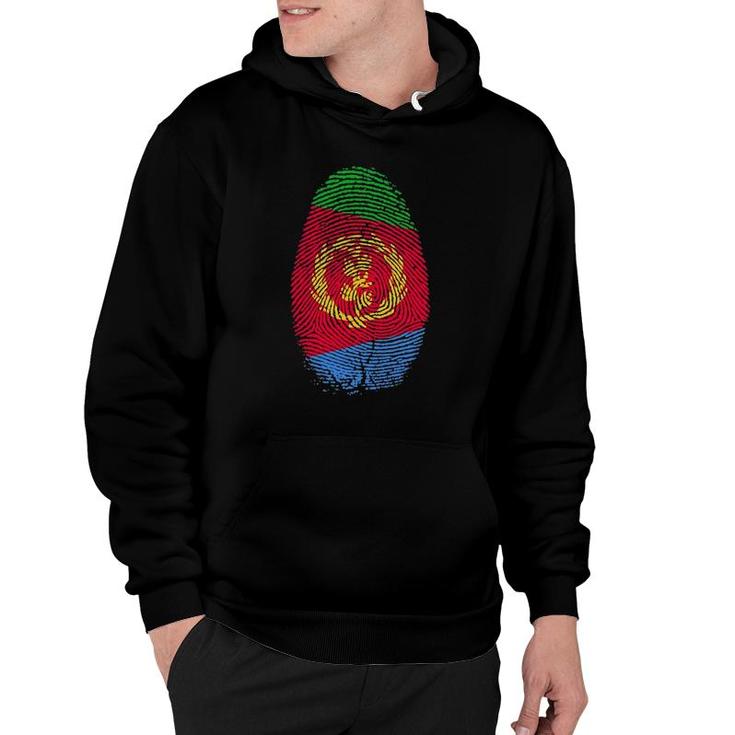 Eritrea Flag Fingerprint It Is In My Dna Gift For Eritreans Hoodie