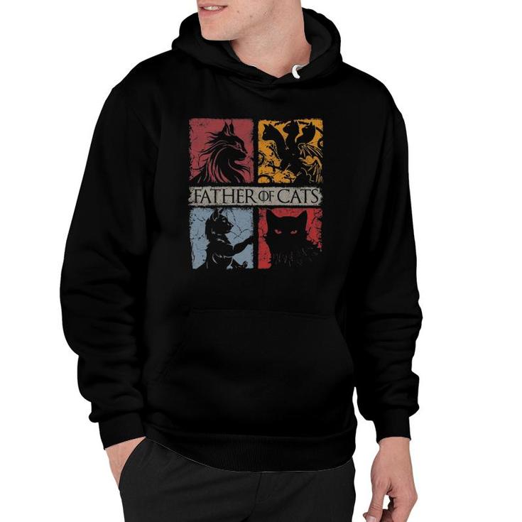 Father Of Cats  - Cat Lovers Cat Dad Fabulous Hoodie