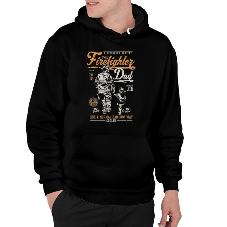 Father's Day Firefighter Retro Fireman Gifts Hoodie