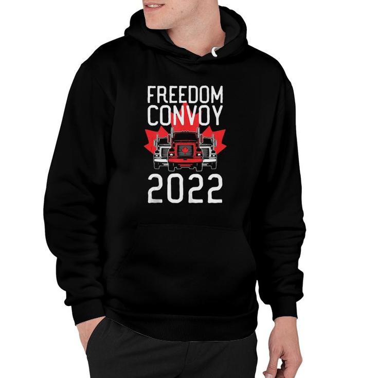 Freedom Convoy 2022 For Canadian Truckers Mandate Support  Hoodie