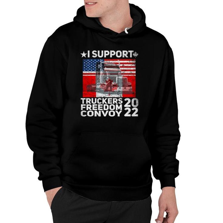 Freedom Convoy 2022 In Support Of Truckers Let's Go Hoodie