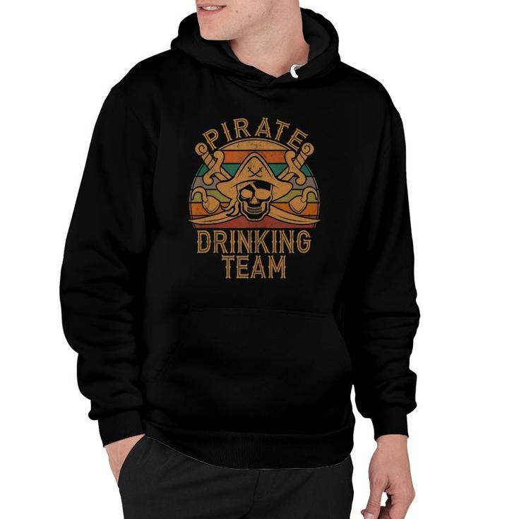 Fun Pirate Drinking Team Jolly Roger Dad Halloween Tank Top Hoodie