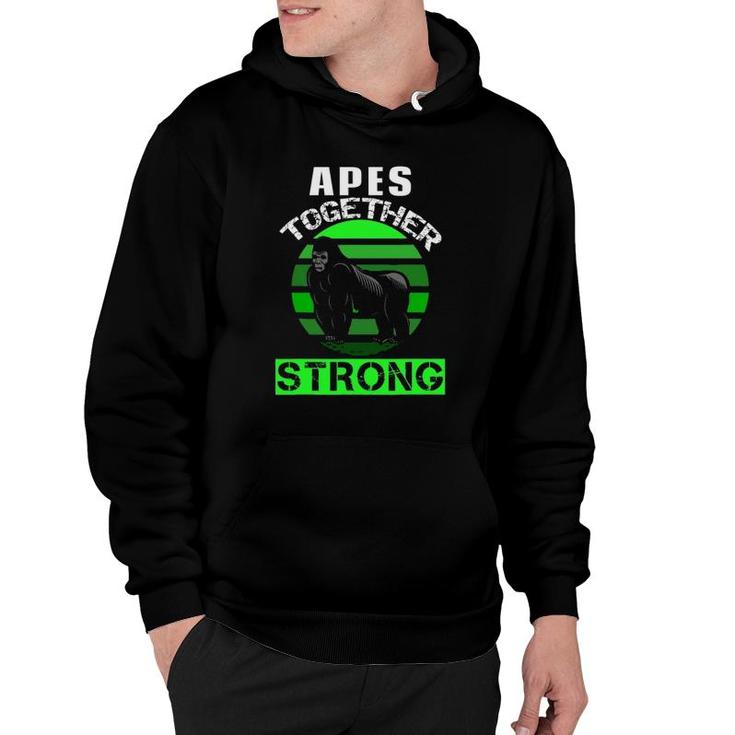 Funny Apes Together Strong Meme Stock Gamestonk Hoodie